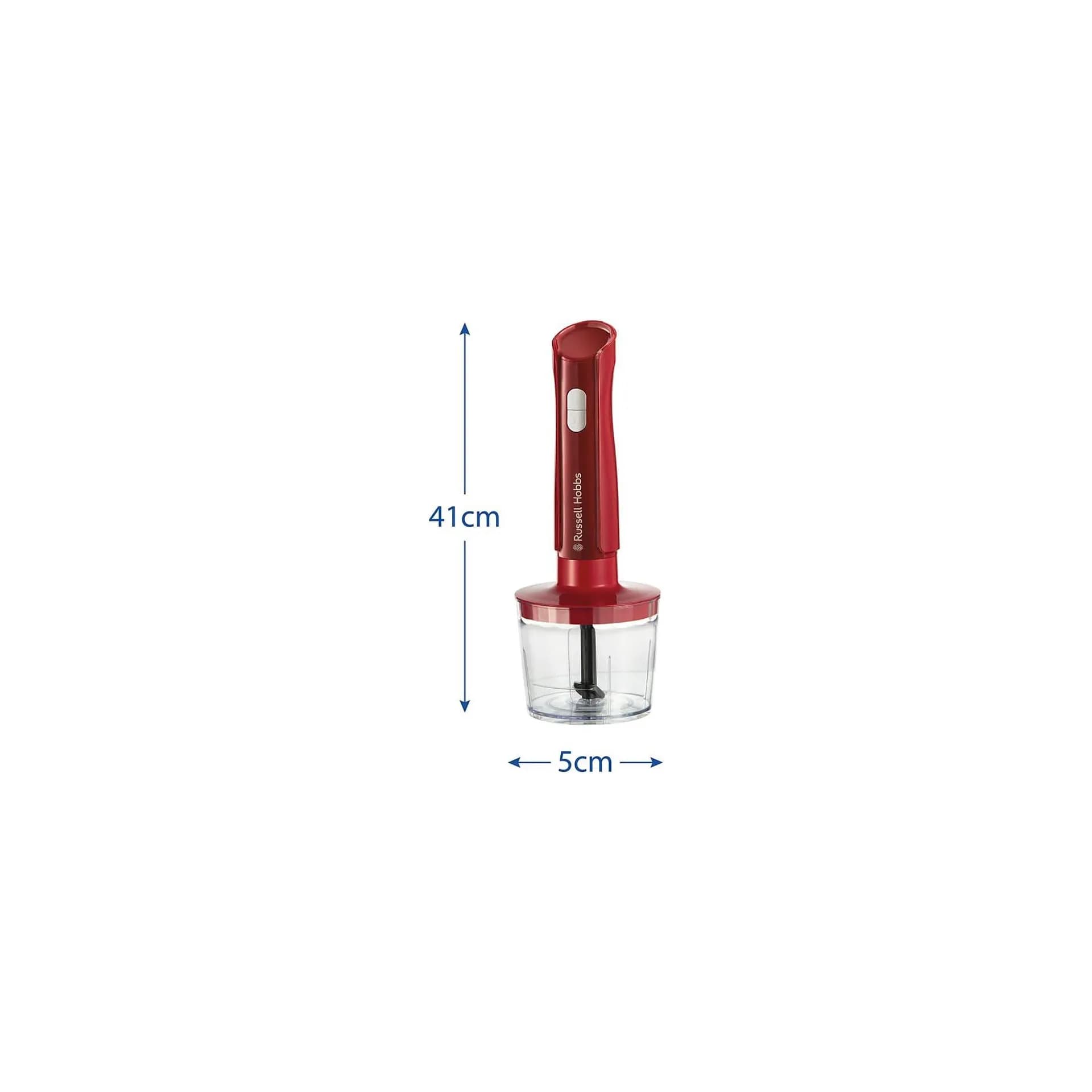 Ръчен пасатор – Russell Hobbs Desire Red 27142‑56 – 3‑в‑1 пасатор, 500W, 2 скорости + импулс, 600 ml, червен 7