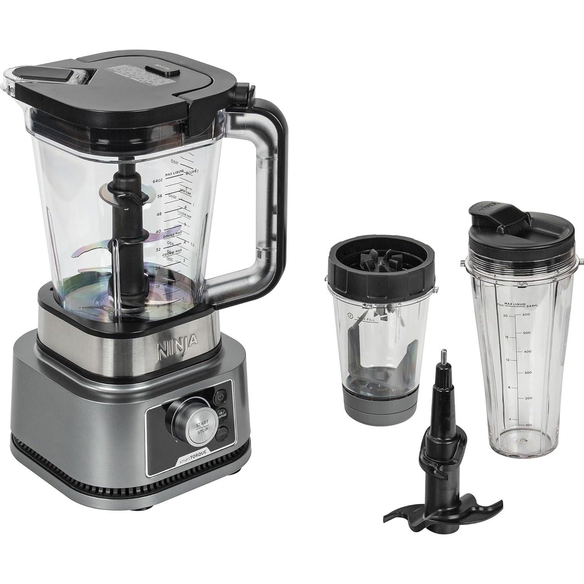 Блендер – Ninja Foodi Power Nutri CB350EU – 3-в-1, 1200W, Auto-iQ програми, Smart Torque технология, сребрист/черен