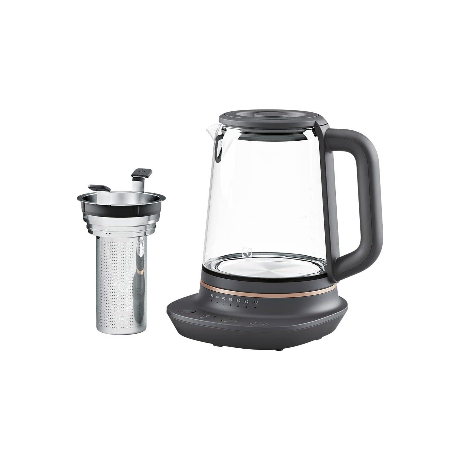 Електрическа кана - Electrolux E7GK1-8BP, 1.7L, регулируем термостат, автоматично изключване, черна/медна