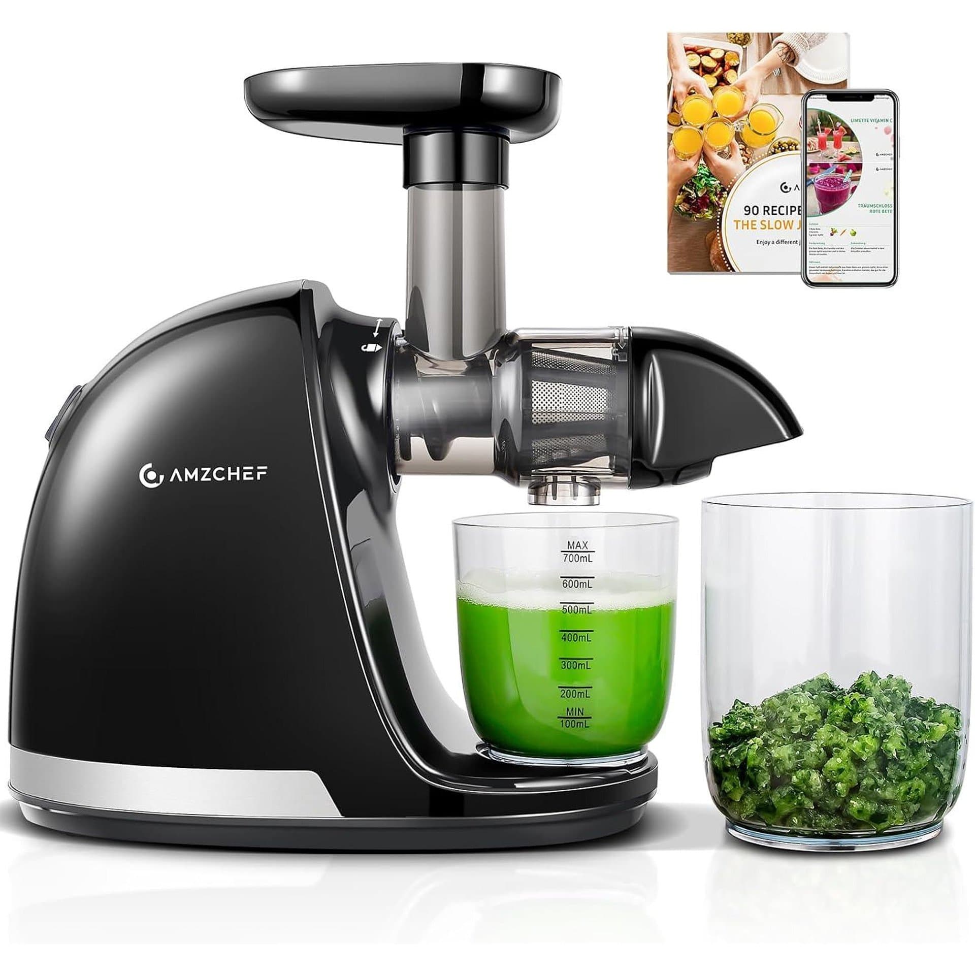 Сокоизстисквачка - AMZCHEF ZM1501 150W бавно пресоване обратно въртене