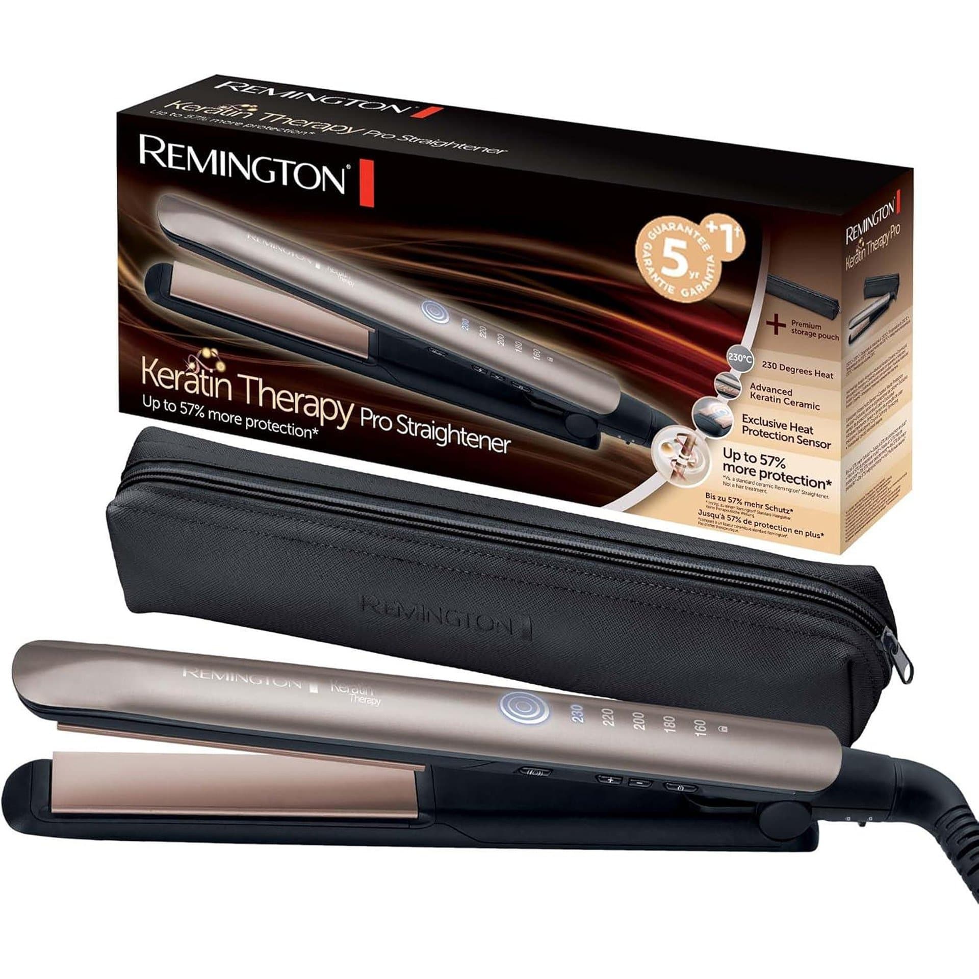 Преса за коса - Remington S8593 керамично покритие кератинов сензор