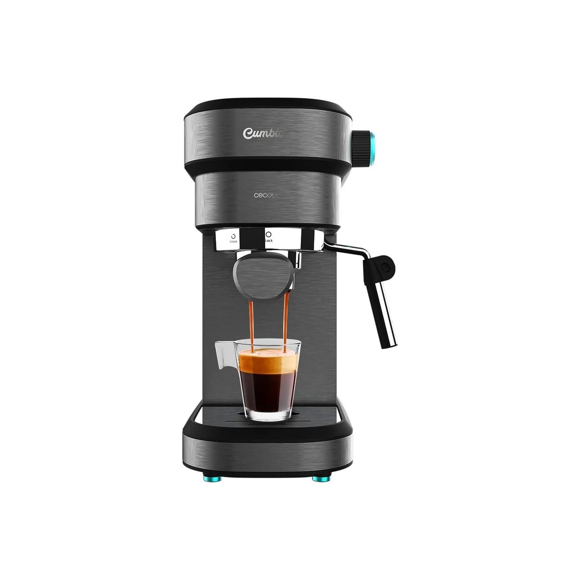 Кафемашина – Cecotec Cafelizzia 890 Dark, 1350W, Thermoblock, 20 bar, автоматичен режим, въртяща се парна дюза, резервоар 1.2L