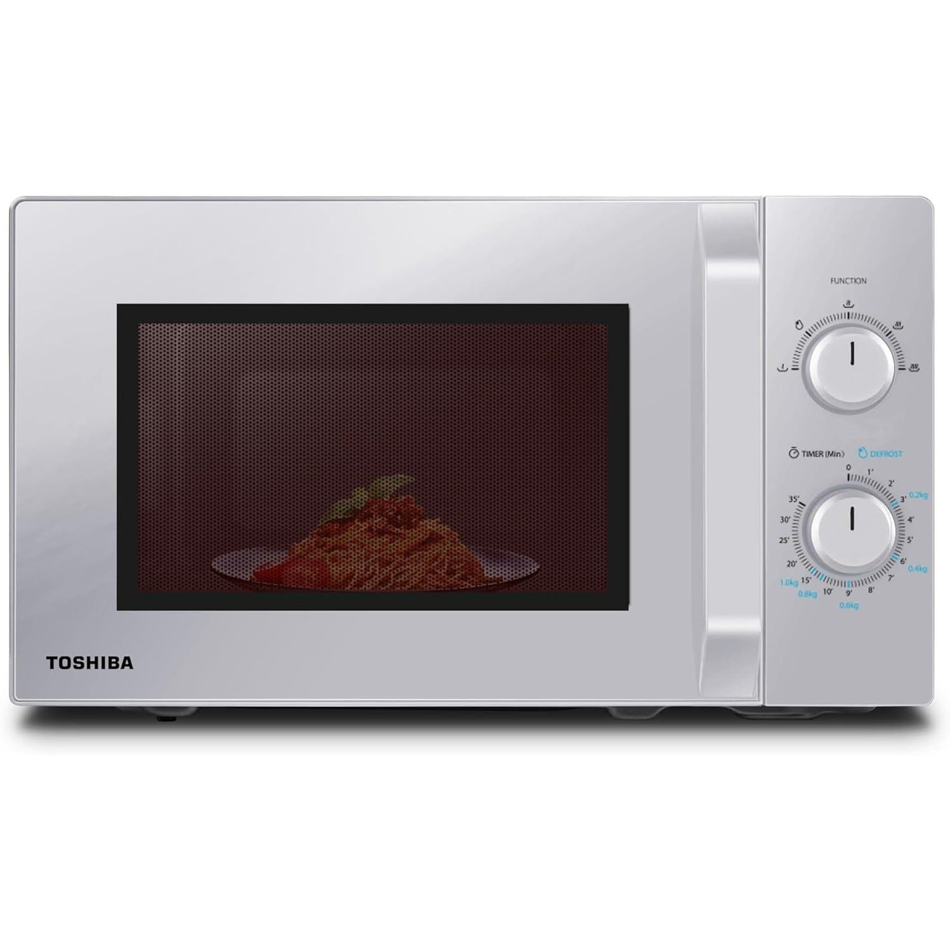 Микровълнова фурна - Toshiba MW2-MM20PF SL 20 L 800 W 5 степени размразяване сребрист
