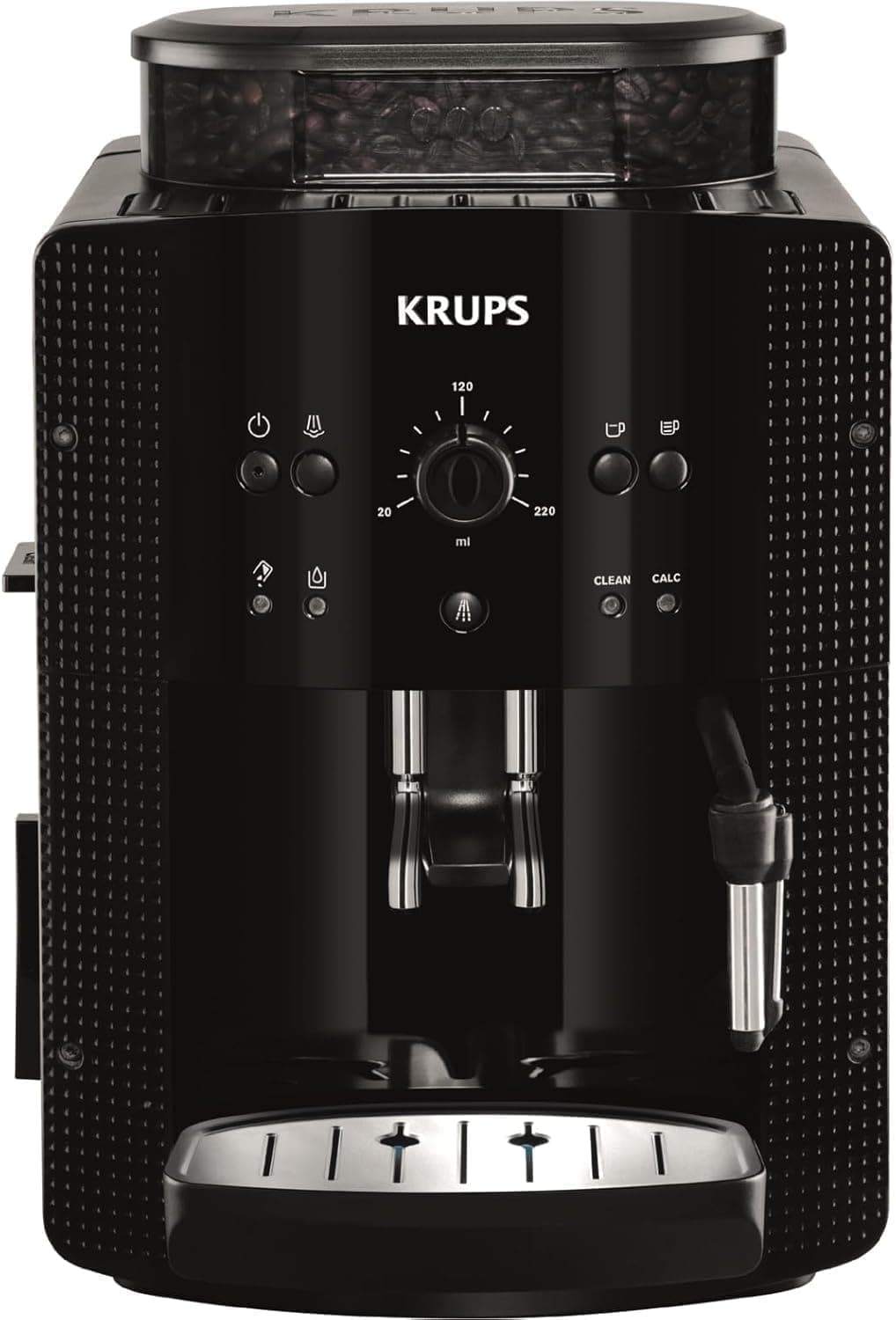 Кафемашина - KRUPS EA810870 автоматична 2 чаши дюза за млечна пяна черна