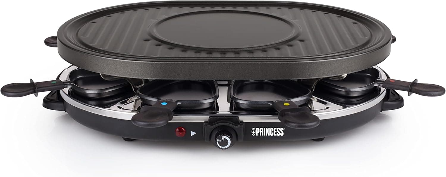 Раклет грил - Princess 162700 1200 W за 8 души овална плоча
