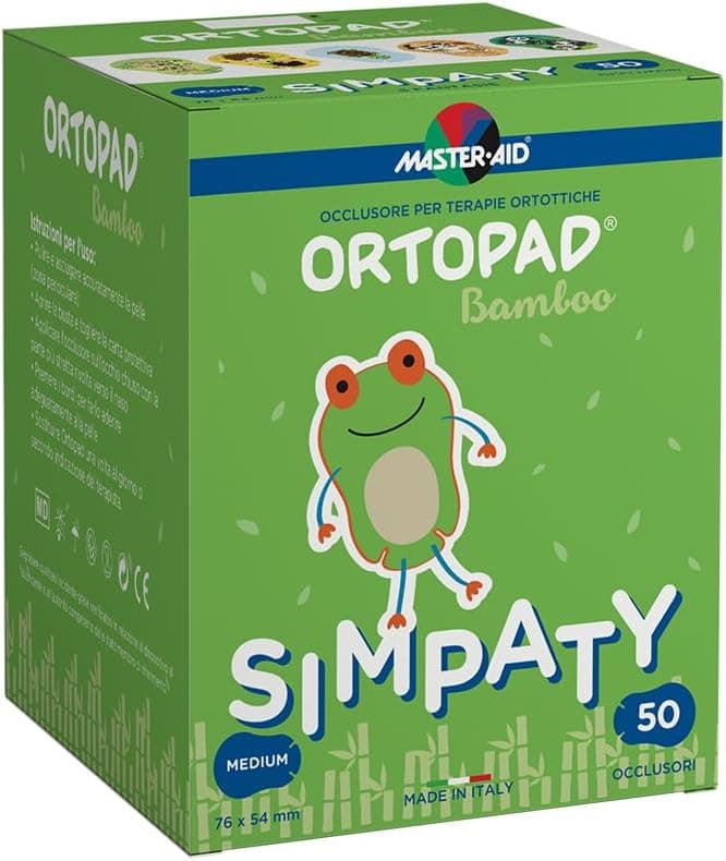 Очен обтуратор - MASTER AID Ortopad Simpaty Medium 7.6 x 5.4 cm за деца