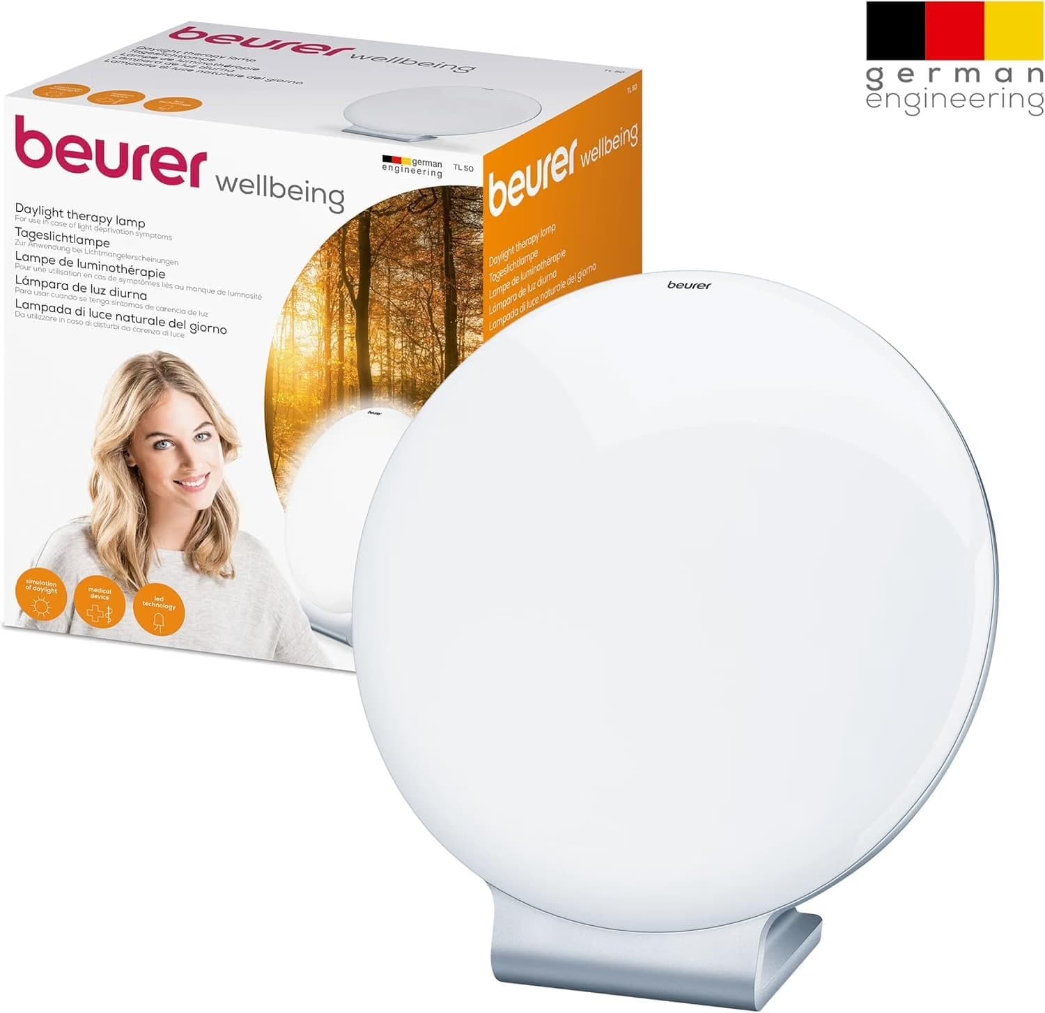 Лампа за дневна светлина - Beurer TL 50 LED 10000 lux медицинско изделие