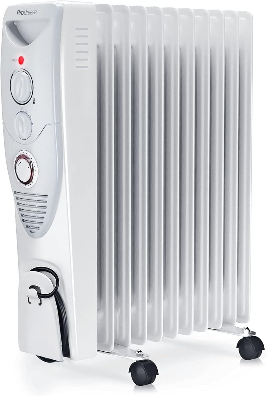 Маслен радиатор - Pro Breeze 2500 W 11 ребра 3 степени таймер