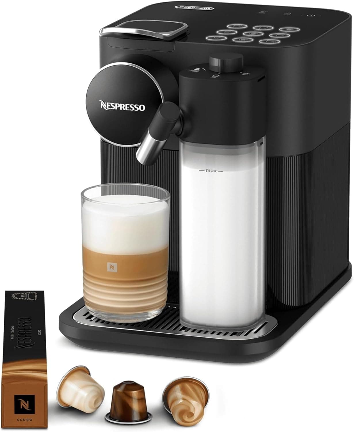 Капсулна кафемашина - Nespresso DeLonghi Gran Lattissima EN640.B 1.3 L 1400 W черна