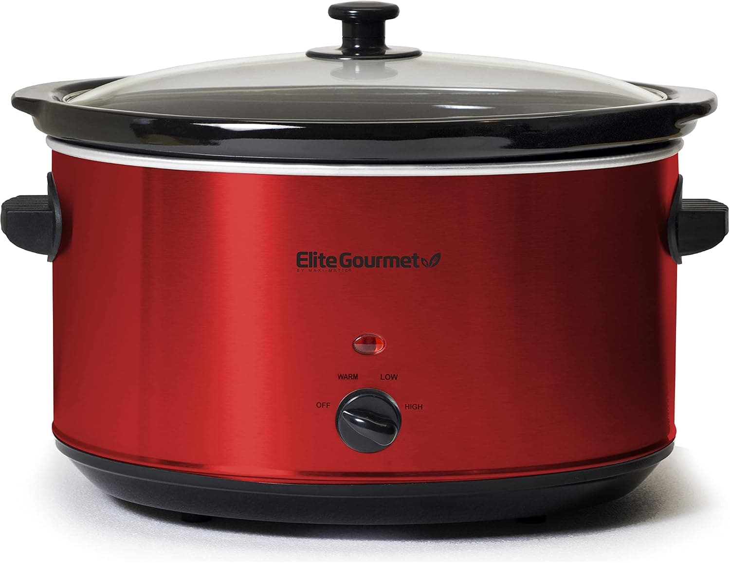 Уред за бавно готвене - Elite Gourmet MST-900RXT 8 л керамичен съд регулируема температура стъклен капак
