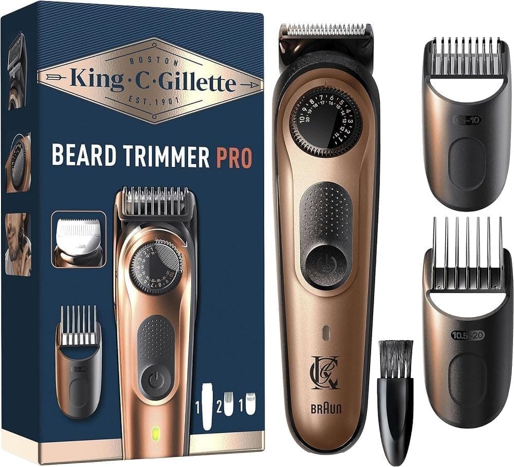 Тример за брада - King C. Gillette Beard Pro 40 дължини миещи се глави