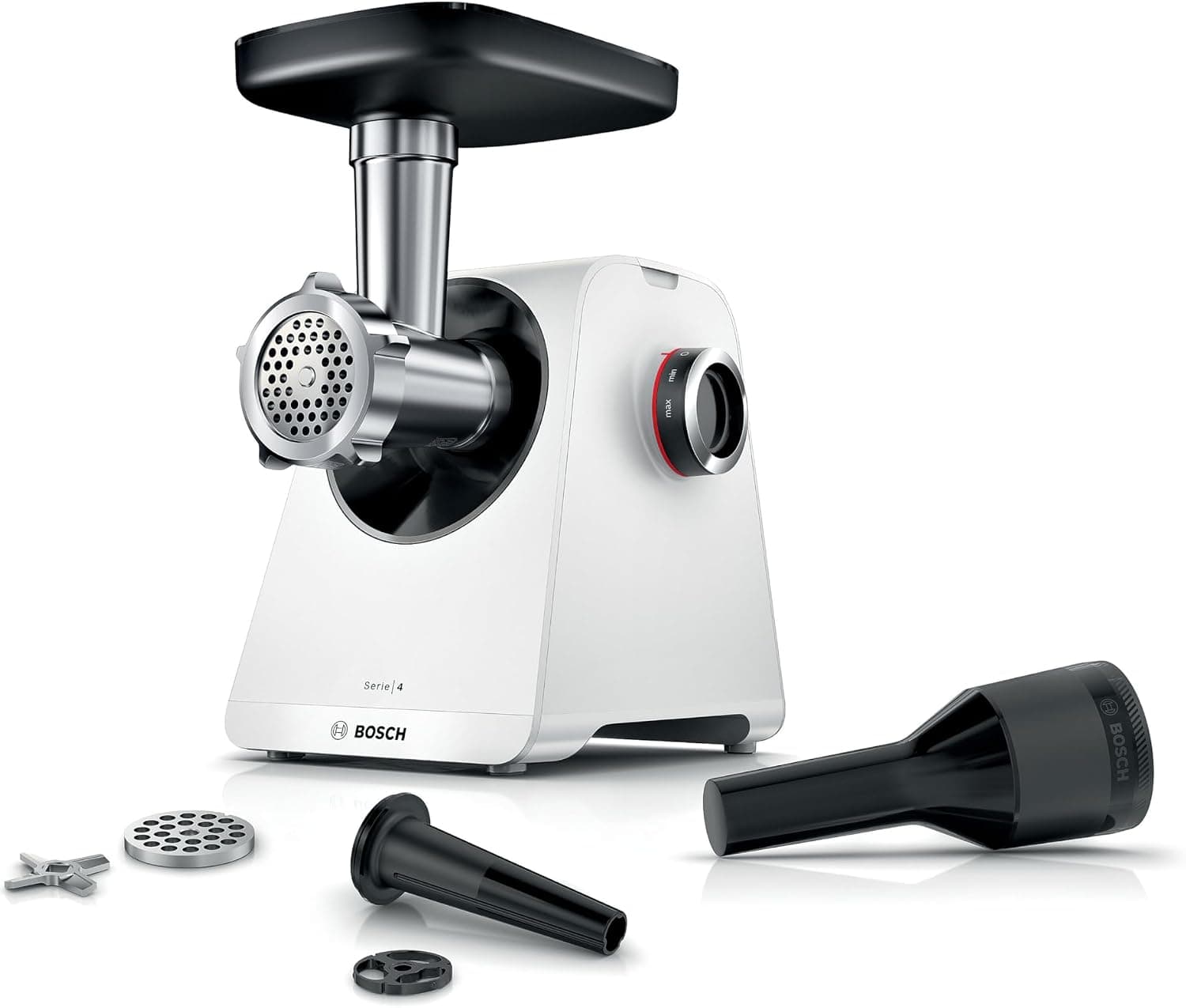 Месомелачка - Bosch Serie 4 MFWS420W 1900 W 2 скорости 2 решетки