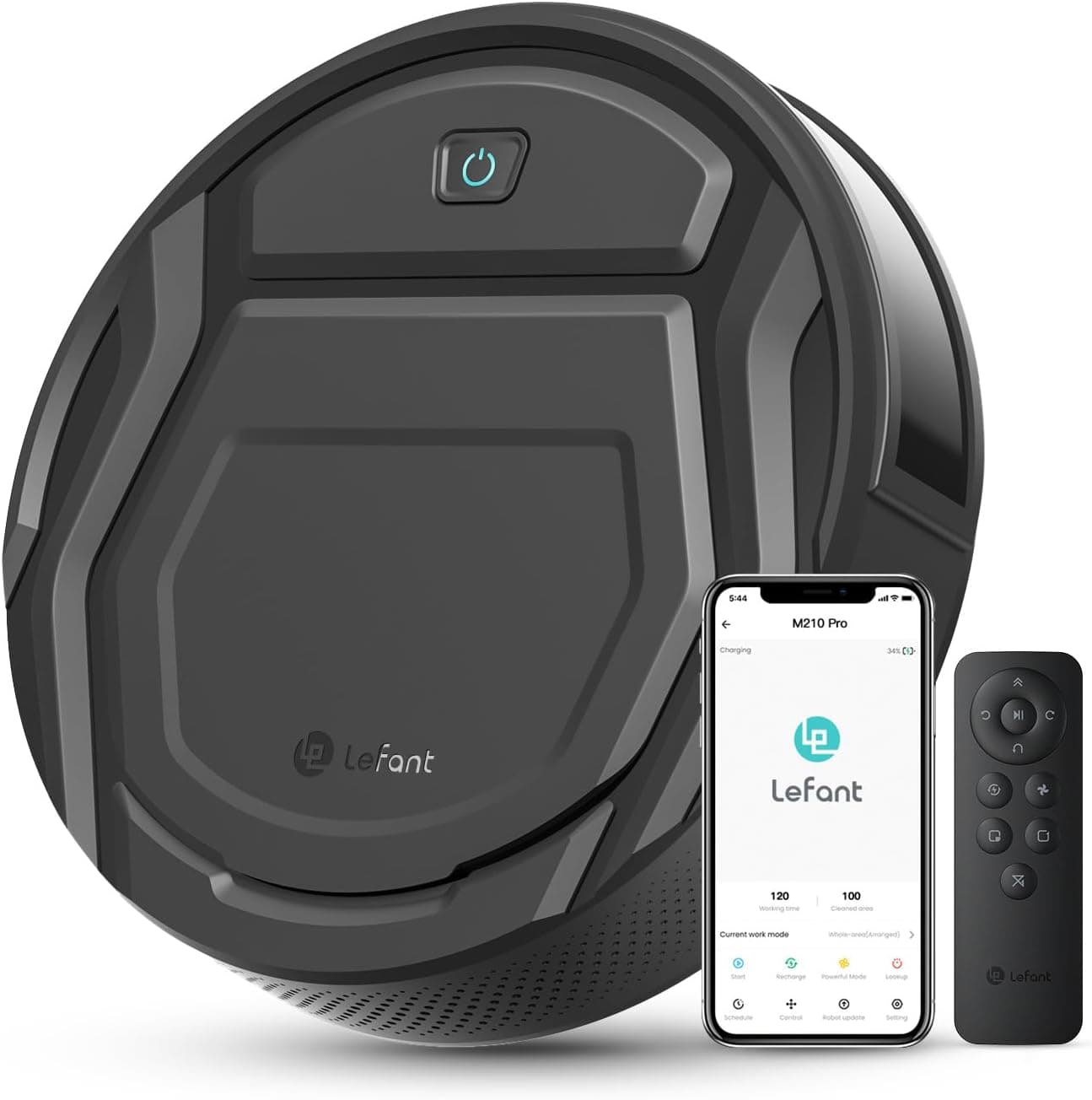 Прахосмукачка робот - Lefant M210P 2200 Pa 500 ml WiFi 2.4 GHz FreeMove 3.0