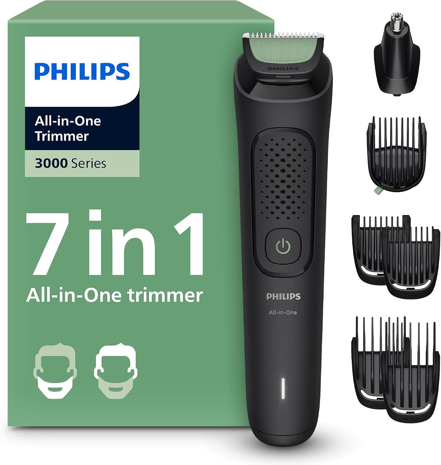 Тример за брада и коса - Philips MG3930/15 10 дължини на подстригване самонаточващи се ножове 7 приставки