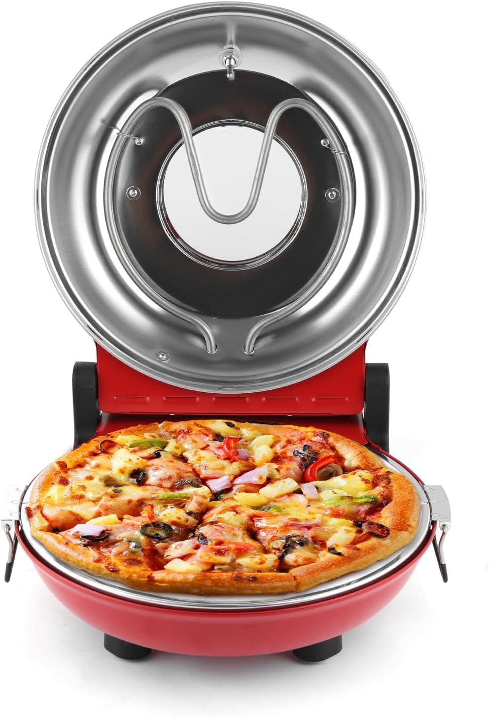 Електрическа фурна за пица - KLAIF LMC-Rot 420 °C 1200 W керамичен камък 31 см