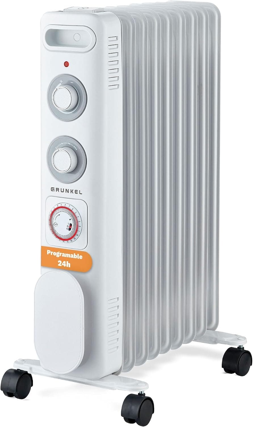 Радиатор маслен - GRUNKEL RD-2000S 2000W 2500W 9 елемента таймер 24 ч